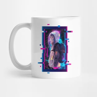 Cyber Futuristic Girl - Anime Shirt Mug